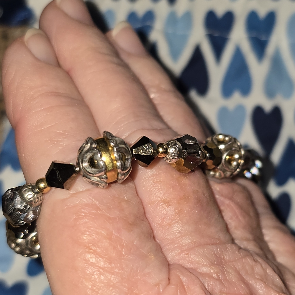 Brighton Gold and Silver Beaded Bracelet - Picture 5 of 14